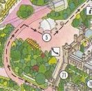 alton towers map 1990 path