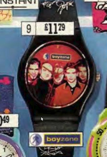 1997 Christmas watch boy zone