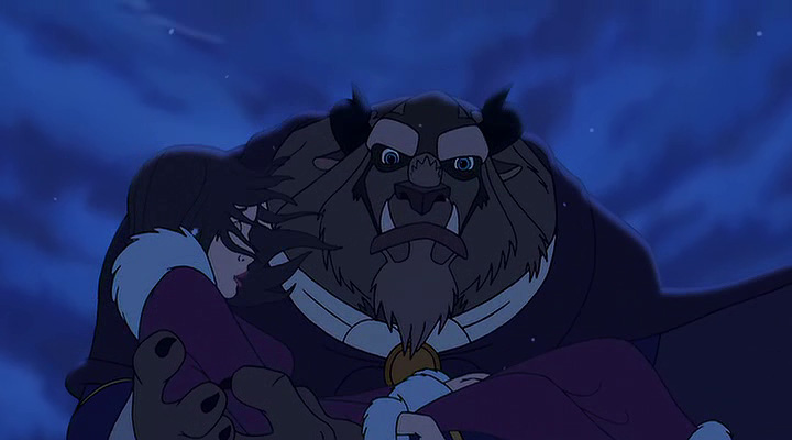 beast holding belle