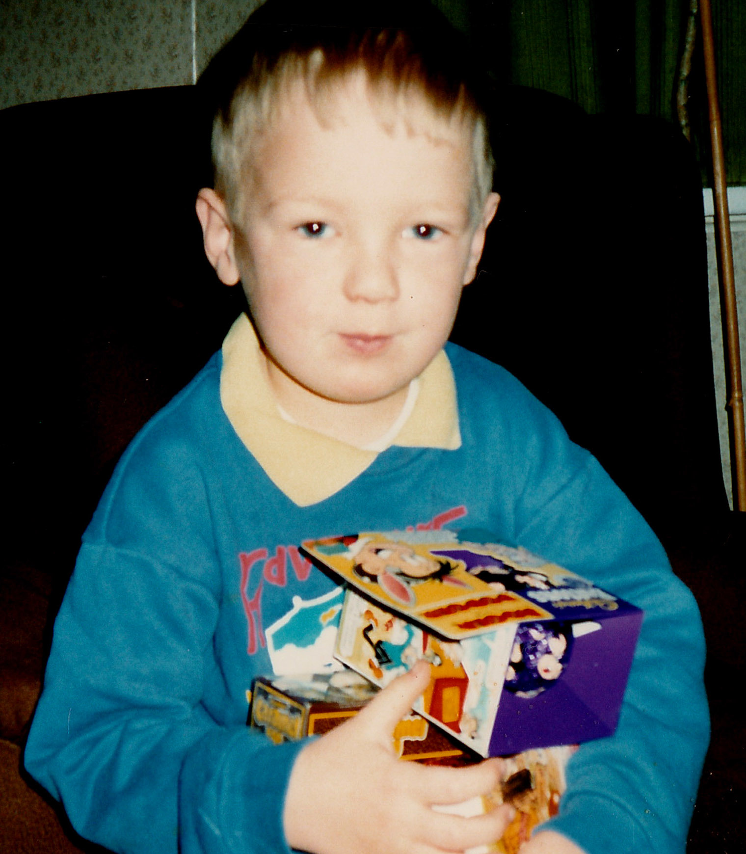 1991 03 31 Paul with Easter eggs cropped