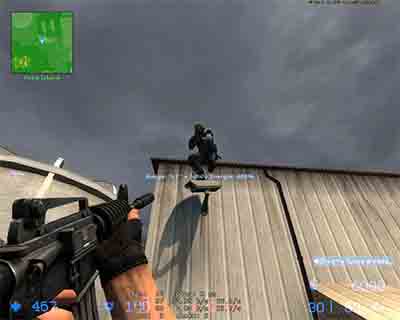 on roof